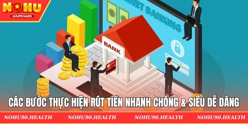 Các bước thực hiện giao dịch rút tiền nhanh chóng & siêu dễ dàng