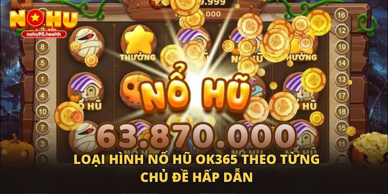 Loại hình nổ hũ OK365 theo từng chủ đề hấp dẫn